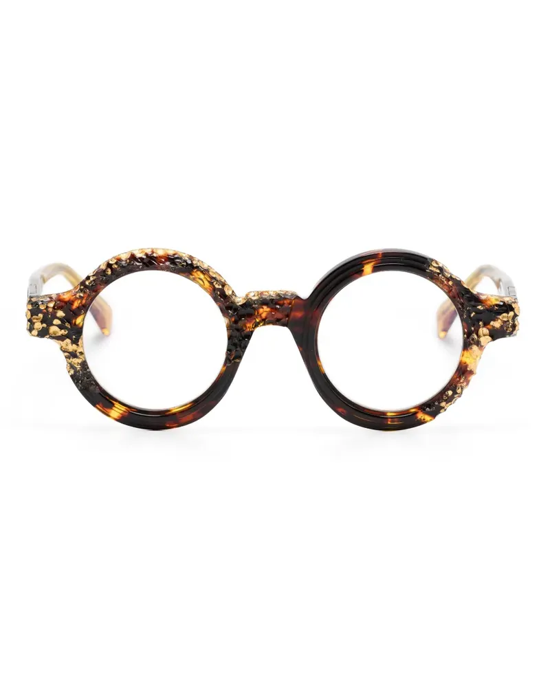 KUBORAUM Maske S2 Brille - Braun Braun