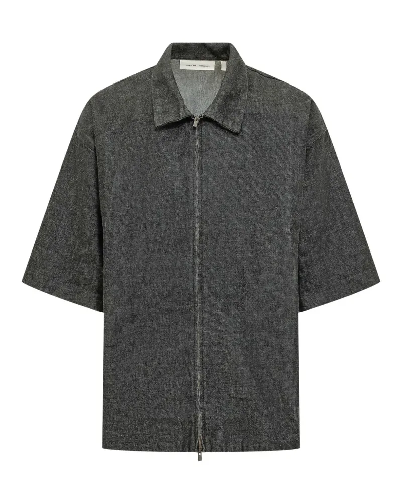Fear of God Work full-zip denim shirt - Schwarz Schwarz