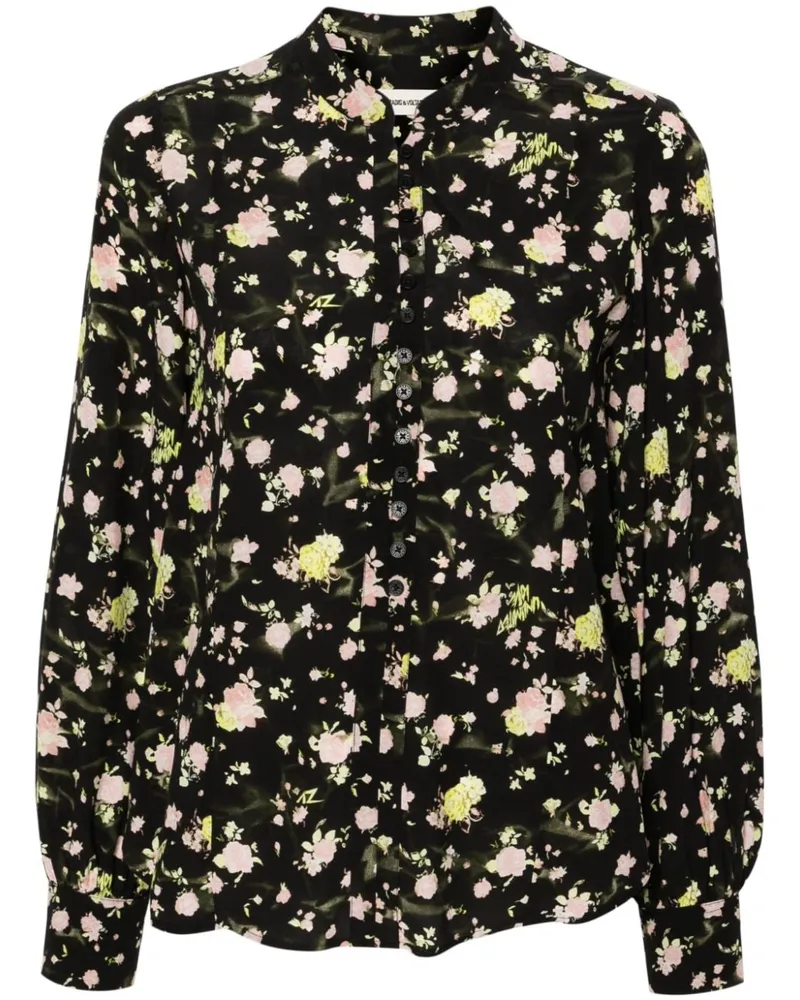 Zadig & Voltaire Bluse mit Print - Schwarz Schwarz