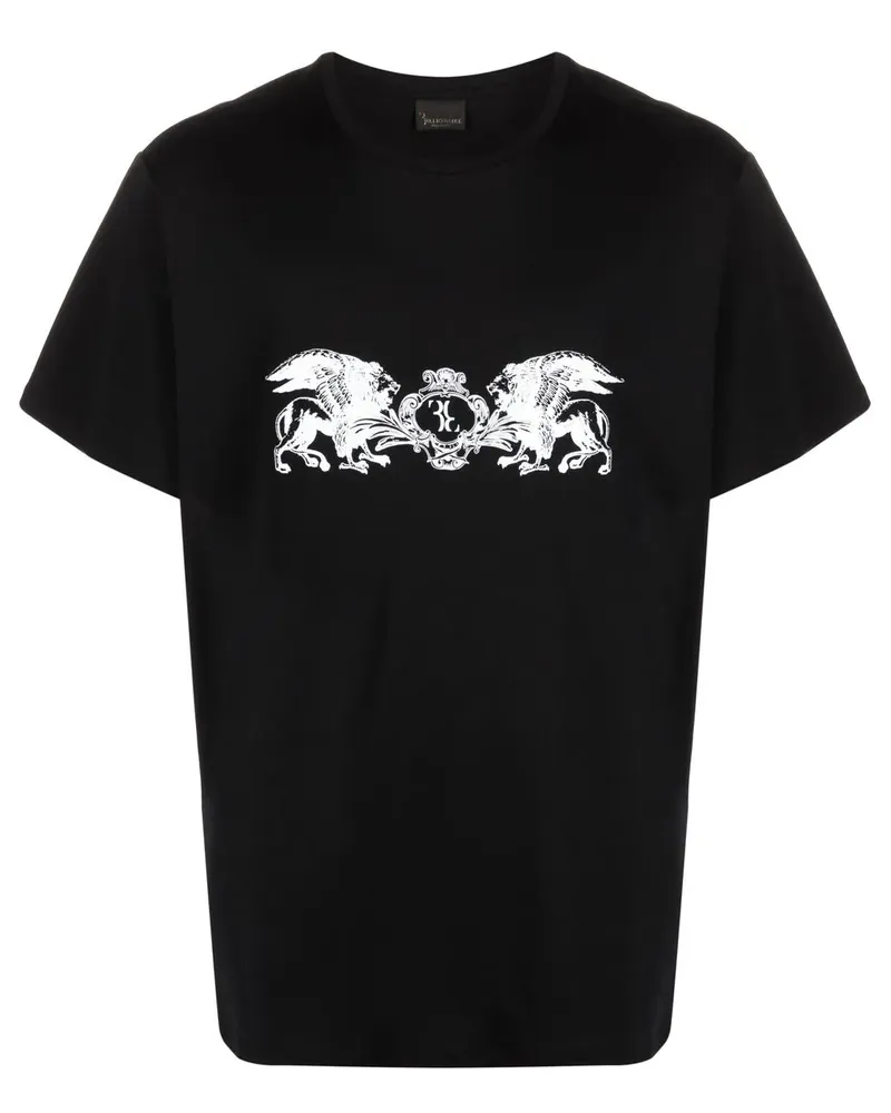 Billionaire T-Shirt mit Logo-Print - Schwarz Schwarz