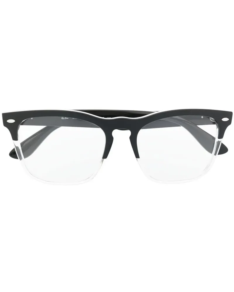 Ray Ban Brille mit eckigem Gestell - Schwarz Schwarz