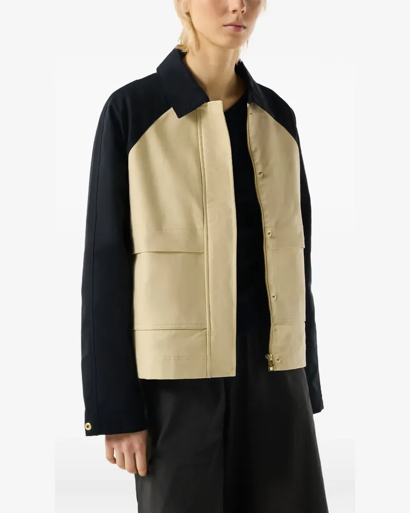 Hunter recrafted cropped jacket - Nude Nude