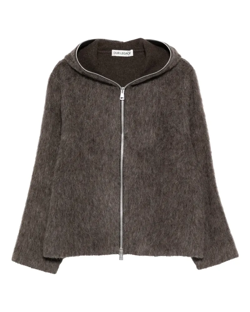 Our Legacy Kapuzenjacke mit Reißverschluss - Grau Grau