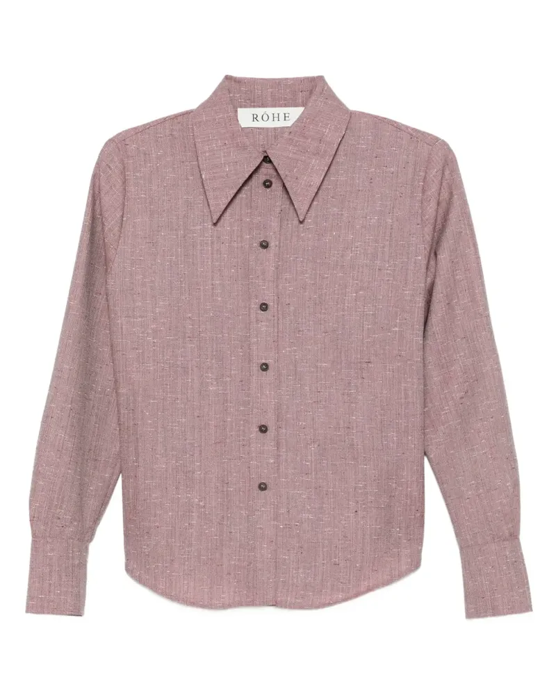 Róhe Hemd aus Tweed - Rosa Rosa