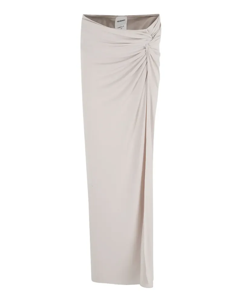 ANDAMANE Zohra draped maxi skirt - Grau Grau