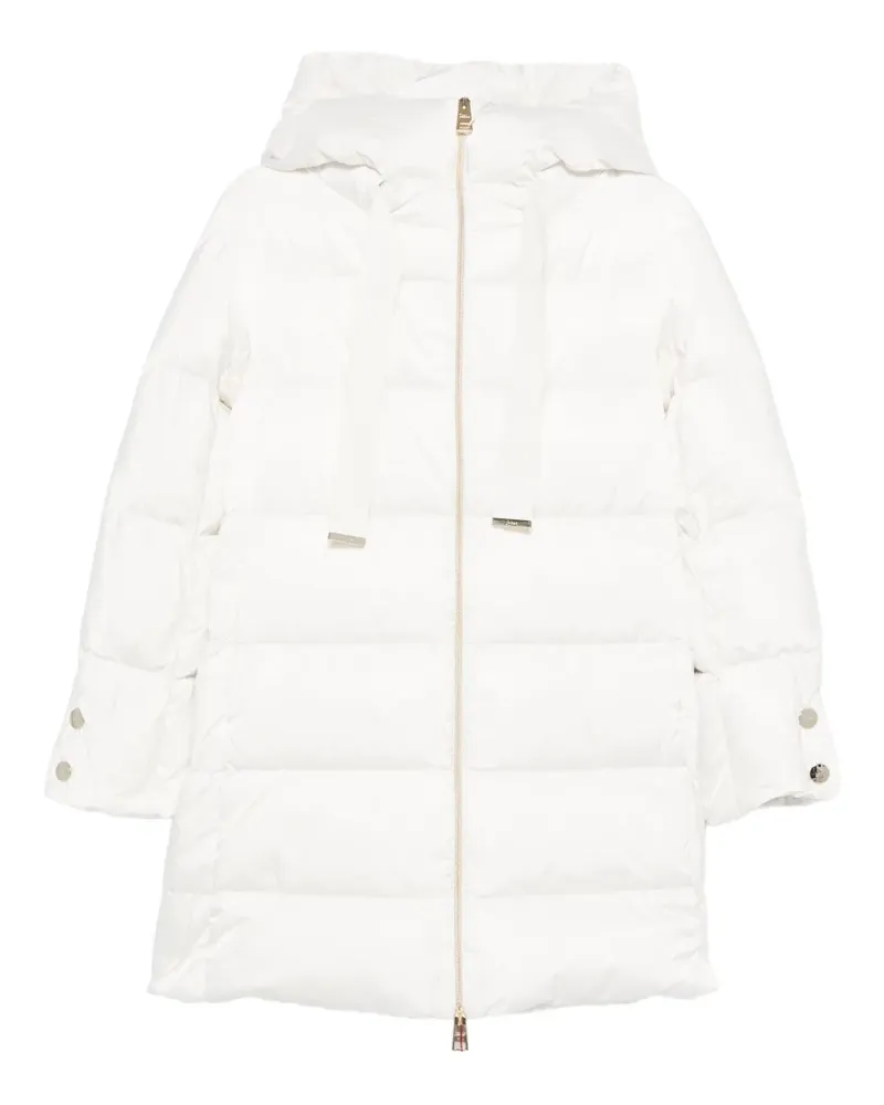 Herno Gefütterte Kapuzenjacke - Weiß Weiß
