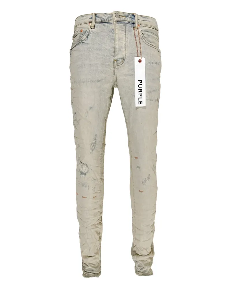 PURPLE BRAND Jeans mit Gürtel - Nude Nude