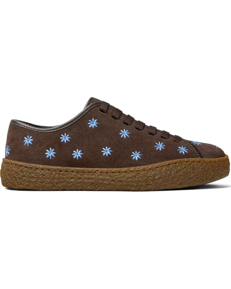 Camper Peu Terreno Sneakers mit Blumen - Braun Braun