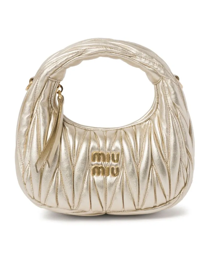 Miu Miu Wander Mini-Tasche - Gold Gold