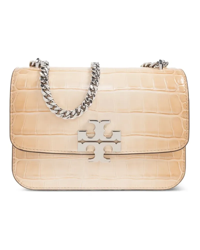 Tory Burch Kleine Eleanor Schultertasche mit Kroko-Effekt - Nude Nude