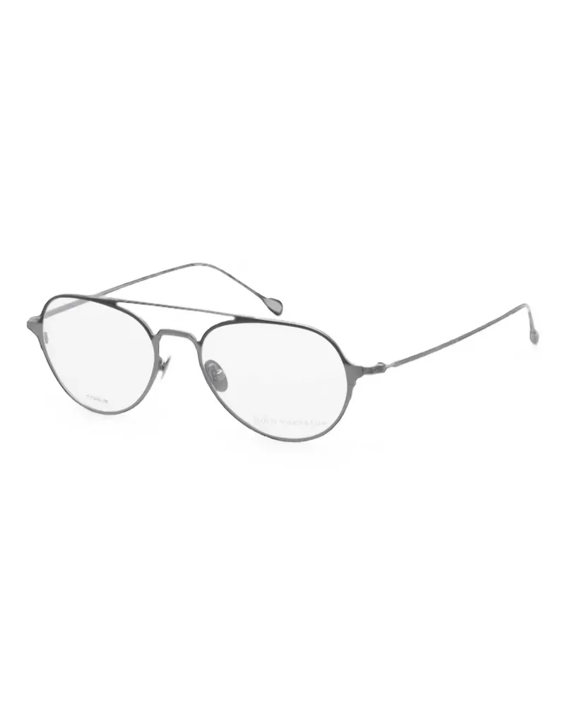 John Varvatos double-bridge pilot-frame glasses - Grau Grau