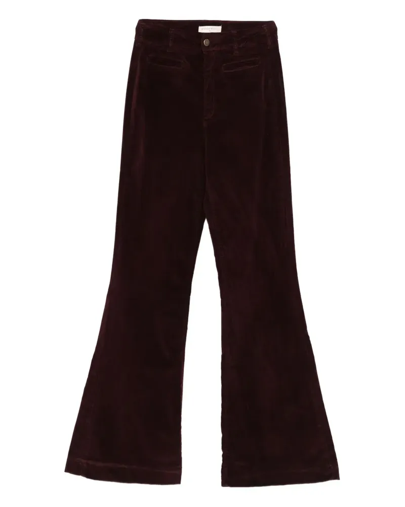 MAISON HOTEL Ausgestellte Cordhose - Rot Rot