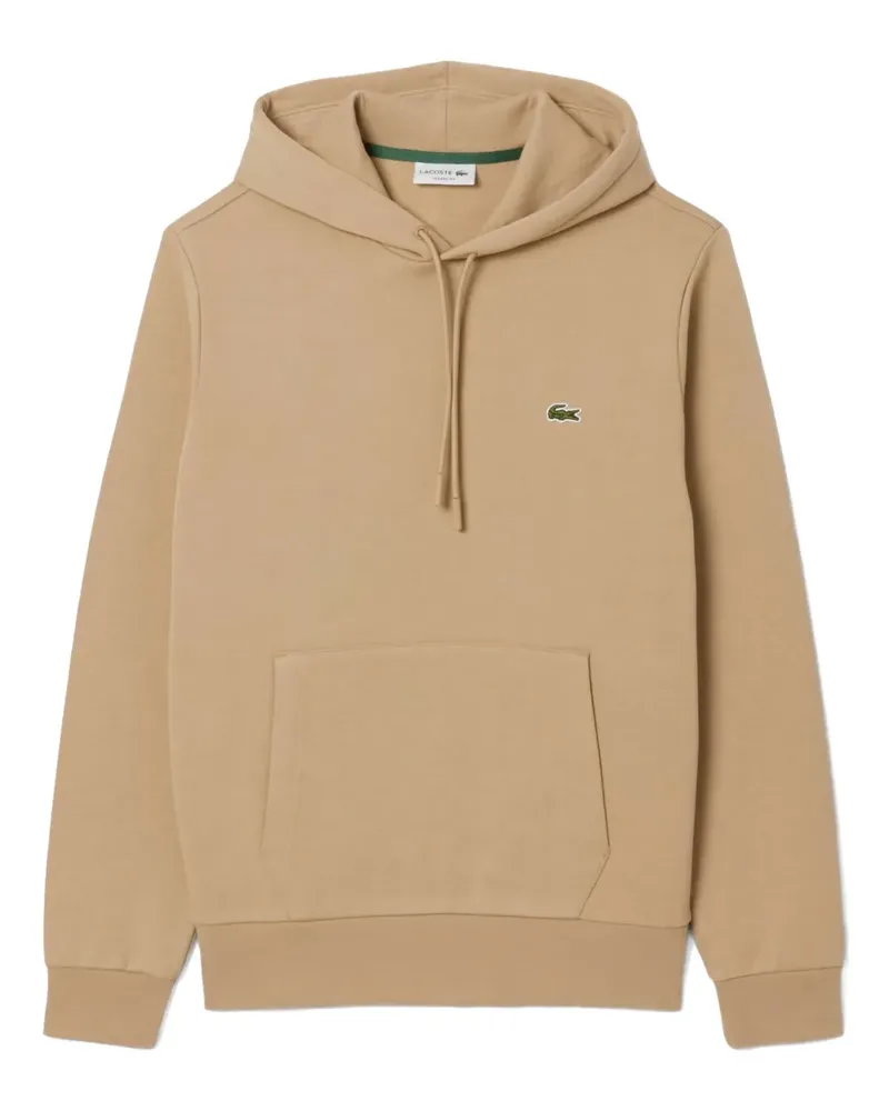 Lacoste Hoodie mit Logo-Stickerei - Nude Nude