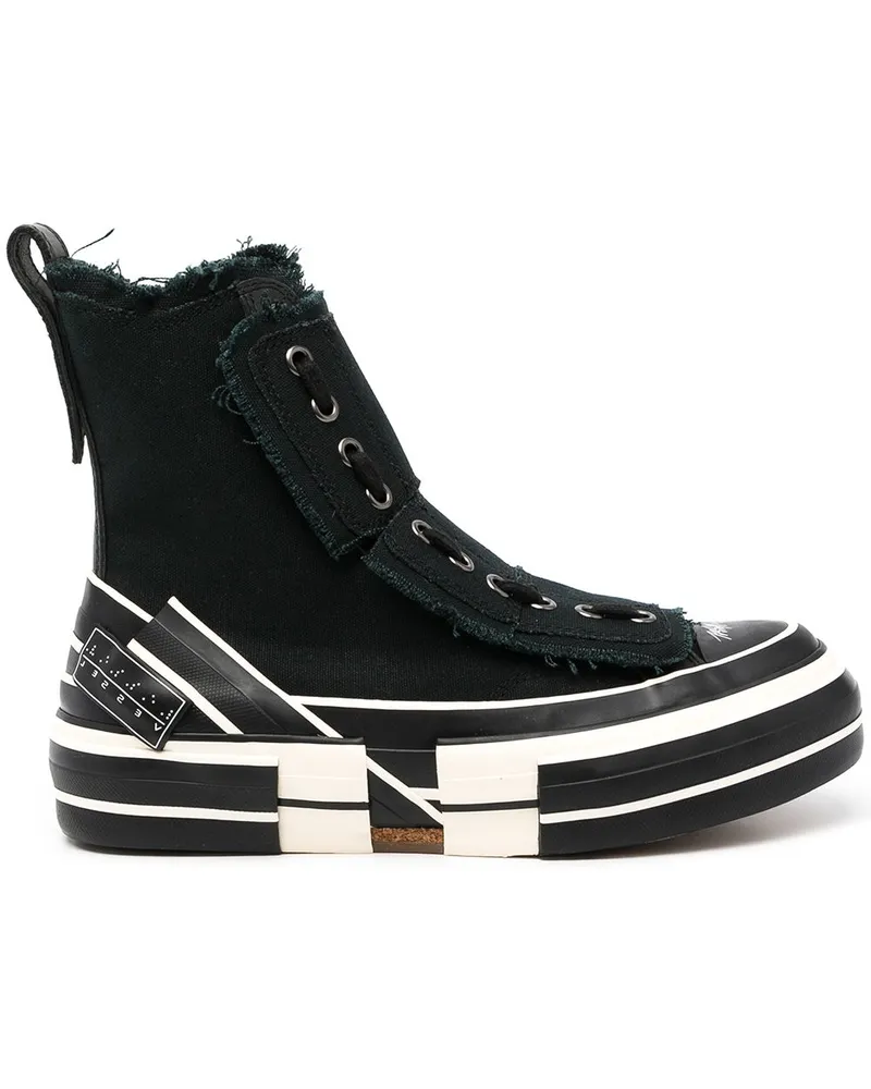 Yohji Yamamoto High-Top-Sneakers mit Fransen Schwarz