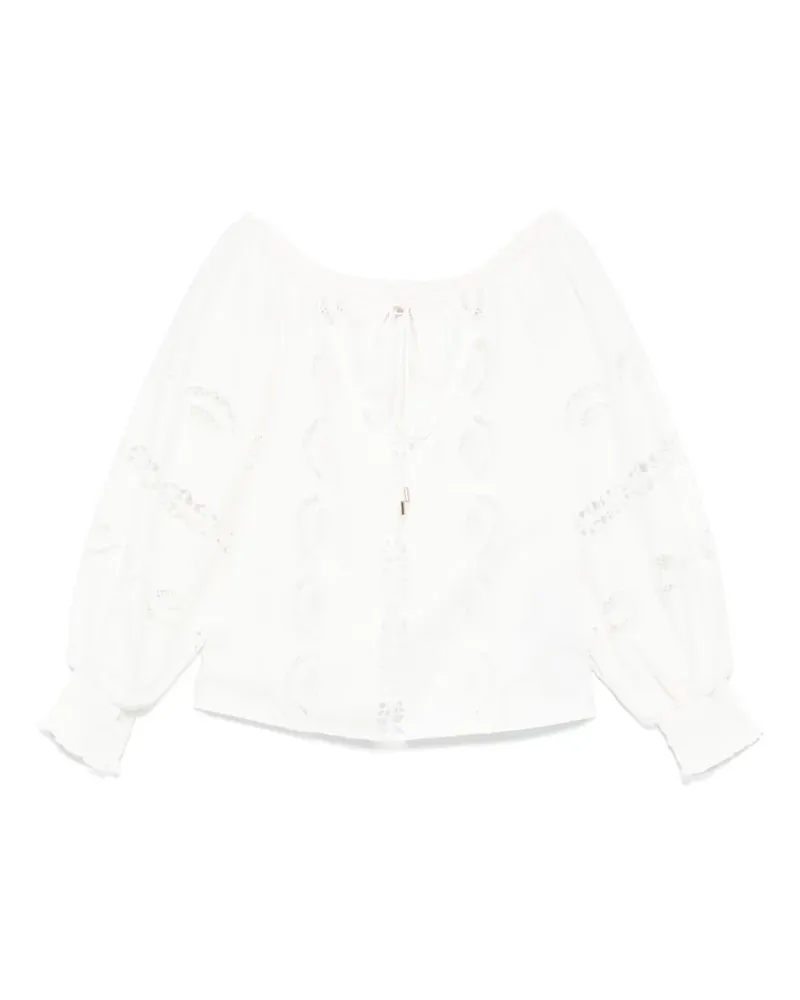 Liu Jo Bluse mit Stickerei - Weiß Weiß