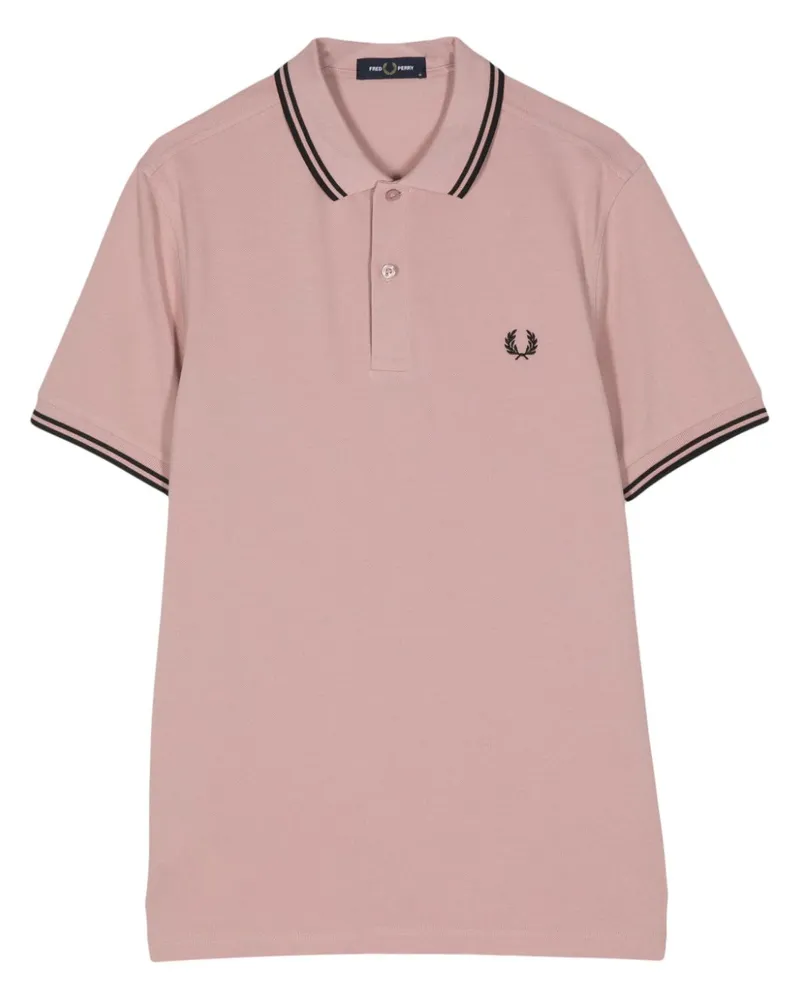 Fred Perry M3600 Poloshirt mit Streifendetails Rosa