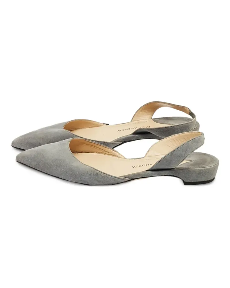 Paul Andrew Rhea slingback flat mules - Grau Grau
