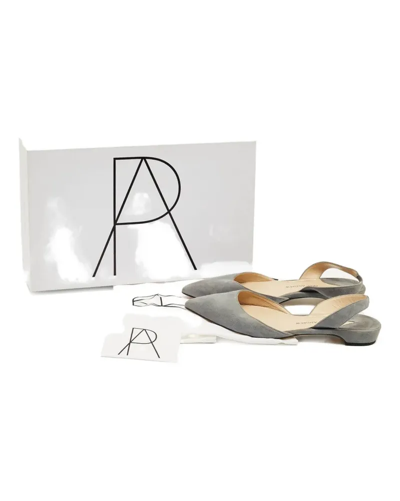 Paul Andrew Rhea slingback flat mules - Grau Grau