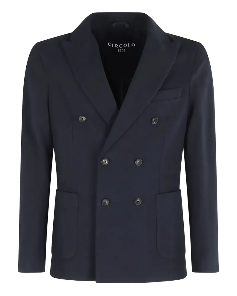 CIRCOLO 1901 Doppelreihige Jacke - Blau Blau