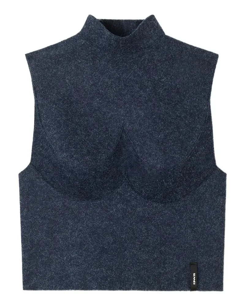SUNNEI Armatura high-neck top - Blau Blau