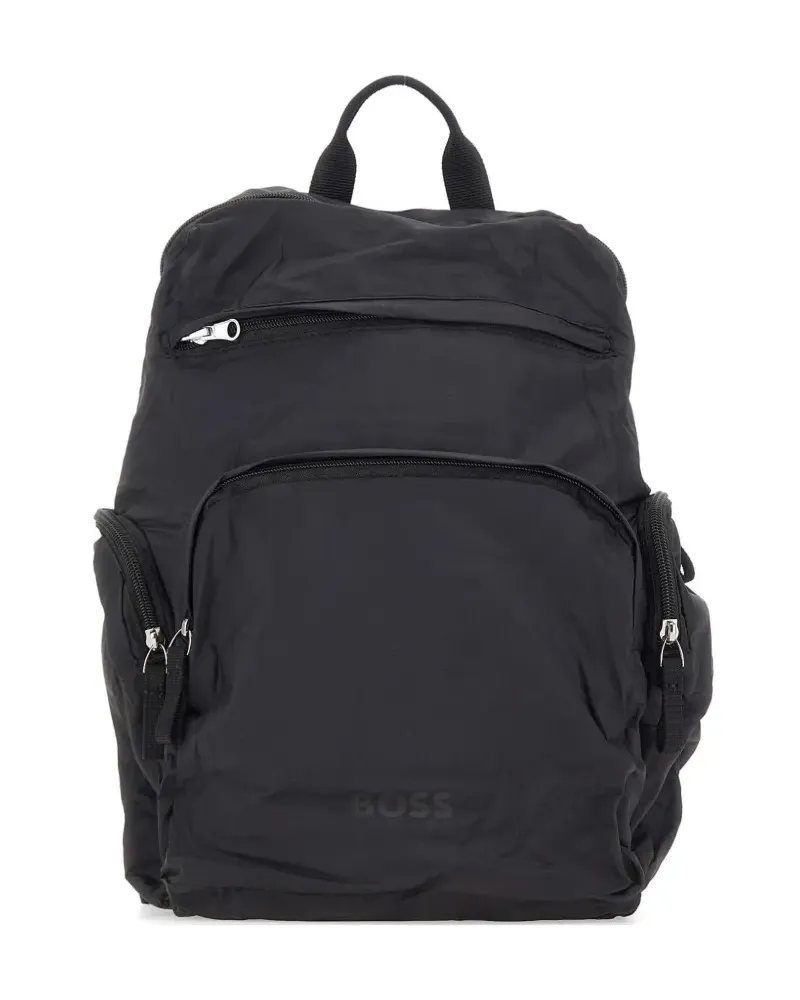 HUGO BOSS foldable packable backpack - Schwarz Schwarz