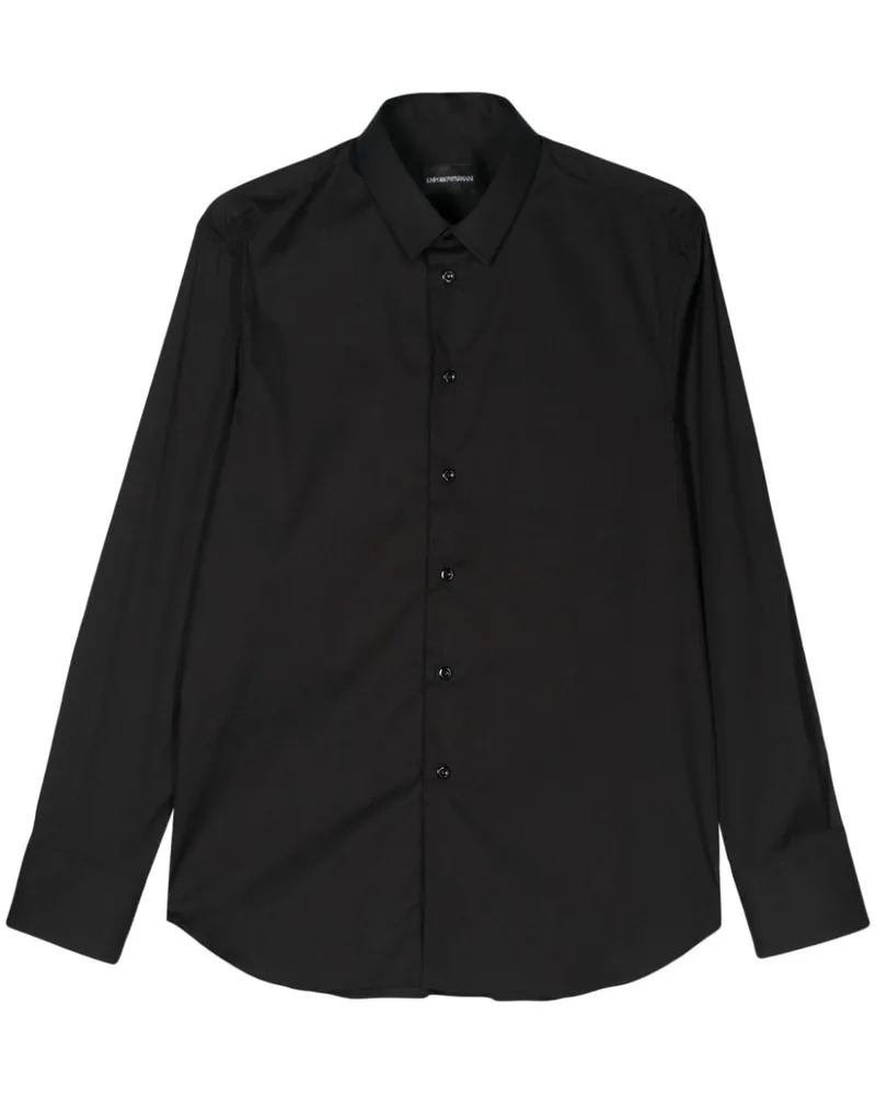 Emporio Armani Langärmeliges Hemd - Schwarz Schwarz