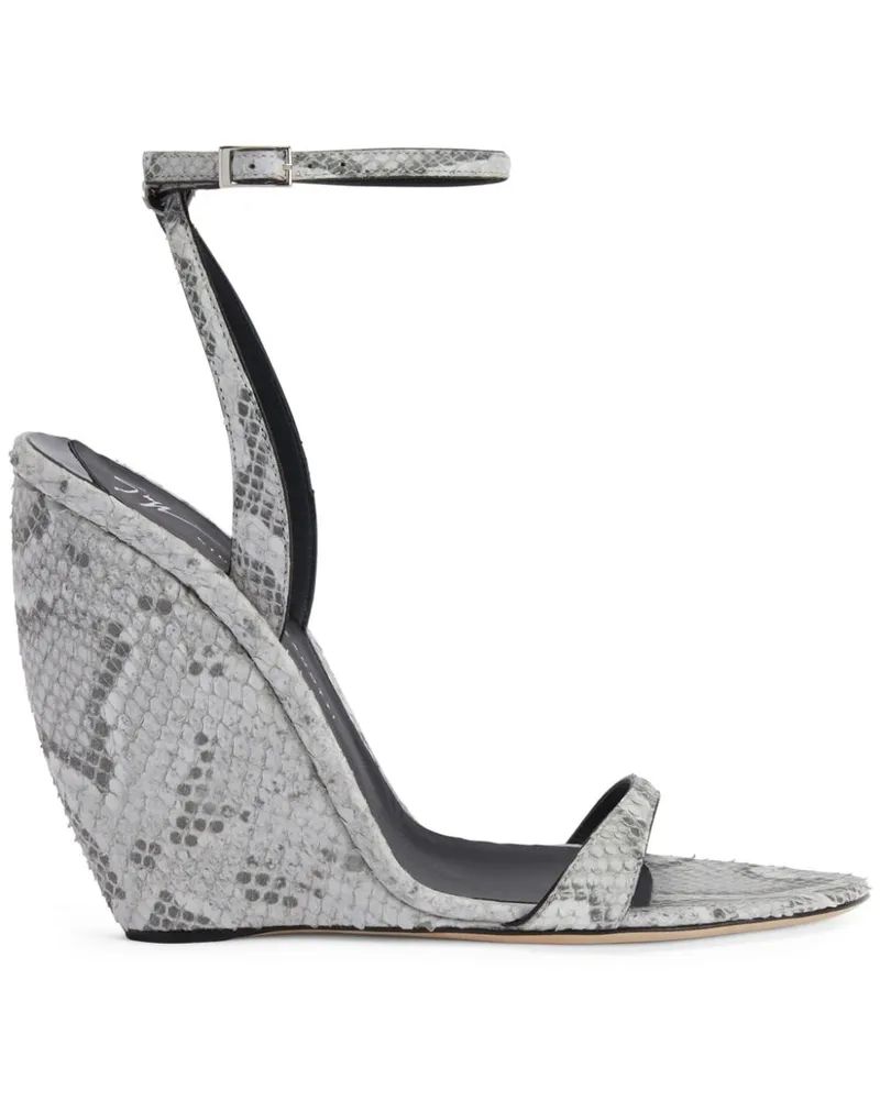 Giuseppe Zanotti Ginnyfer Wedge-Sandalen 105mm - Grau Grau