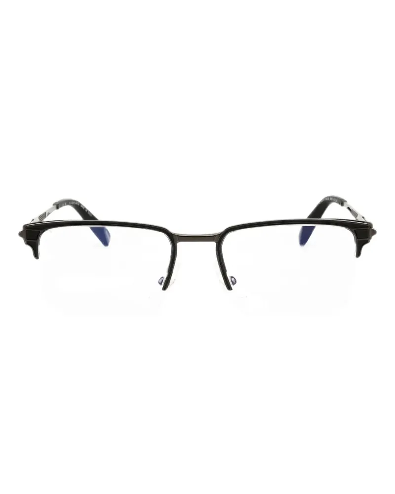 Chopard rectangle-frame glasses - Grau Grau