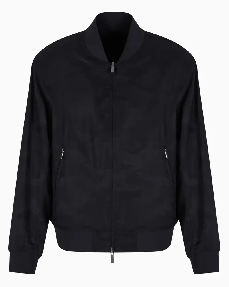 Armani Exchange Bomberjacke mit Reißverschluss - Schwarz Schwarz