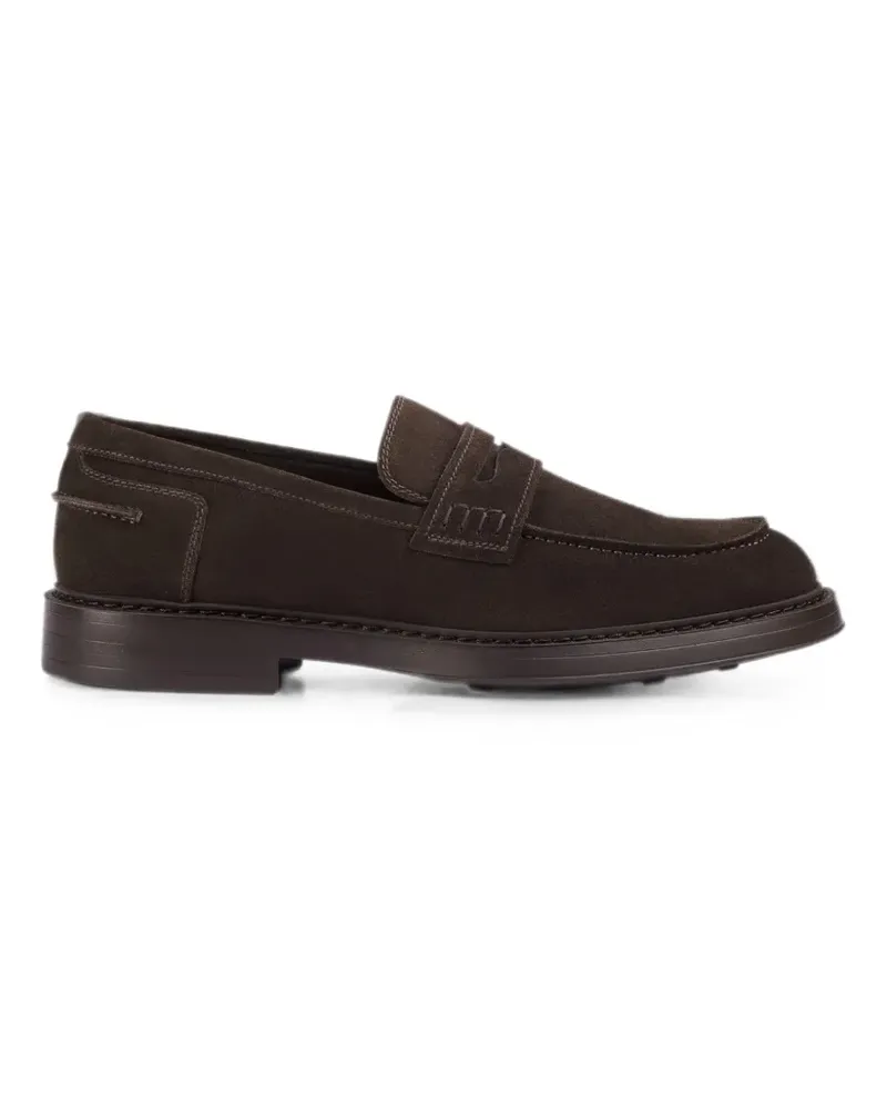 Doucal´s Loafer aus Wildleder mit Blake-Steppung - Braun Braun