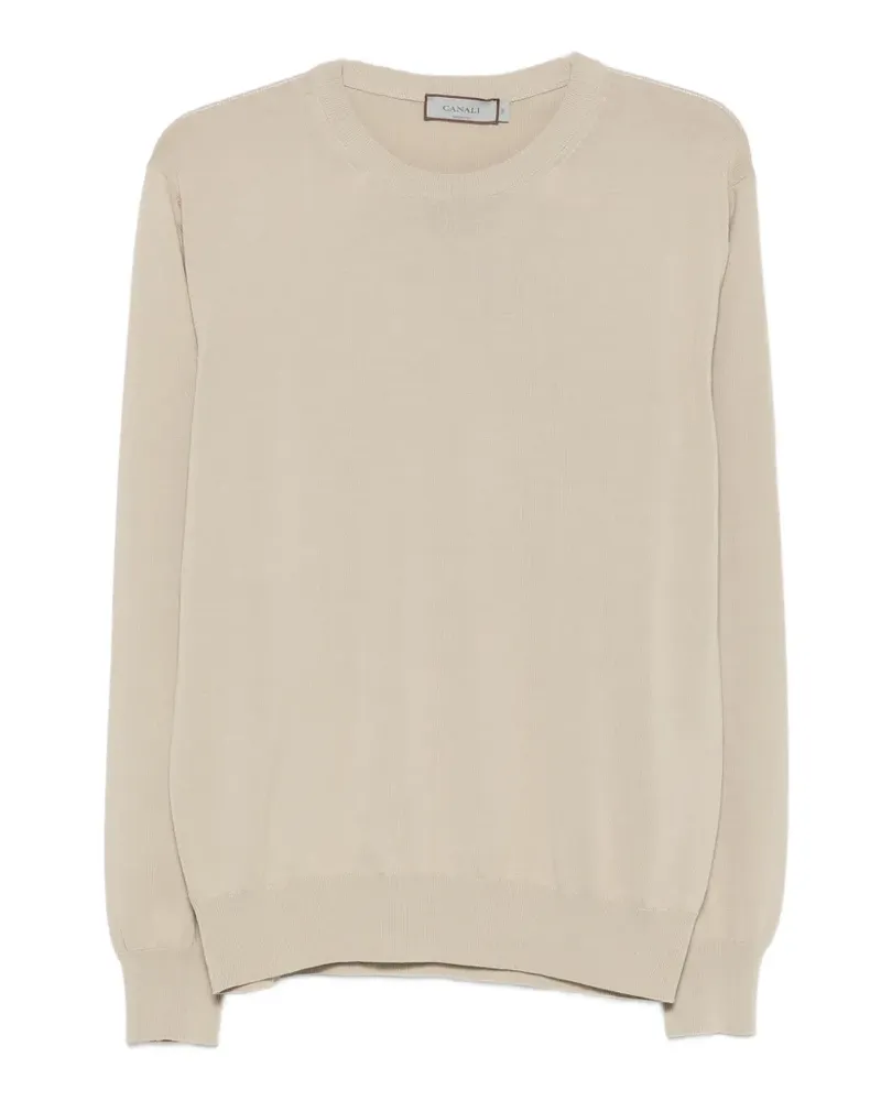 Canali crew-neck sweater - Nude Nude