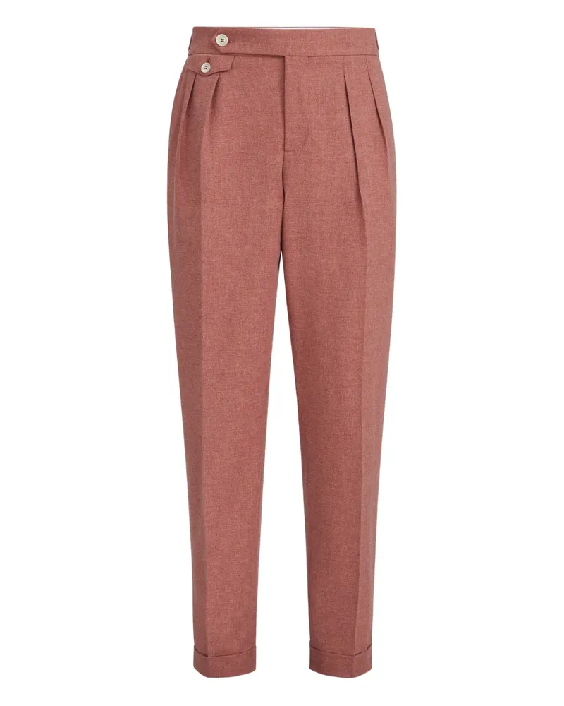 Brunello Cucinelli Plissierte Hose - Orange Orange