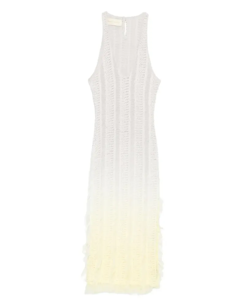 Roberta Einer Angel Ombré-Midikleid mit tiefem Ausschnitt - Gelb Gelb