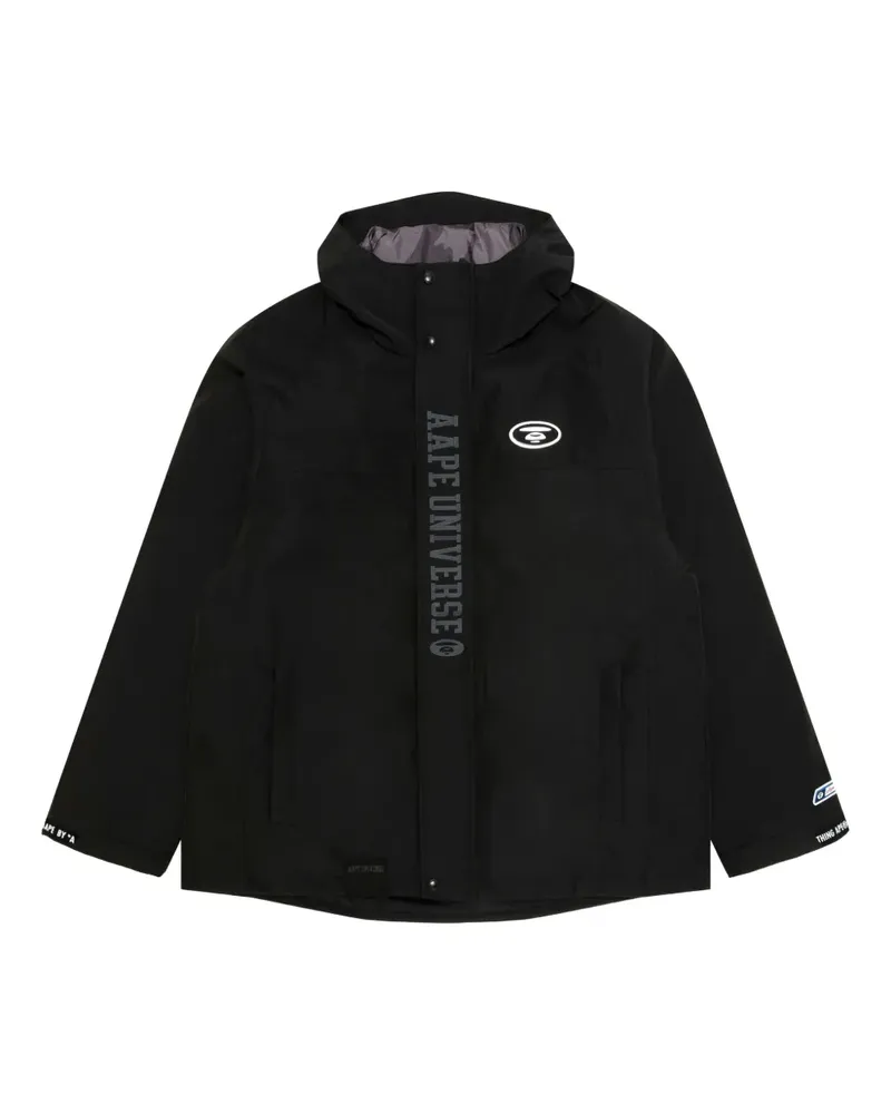 BAPE Wendbare Jacke mit Camouflagemuster - Schwarz Schwarz