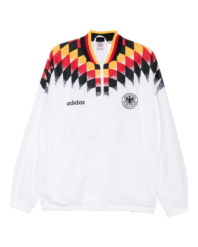 adidas logo-embroidered jacket - Weiß Weiß