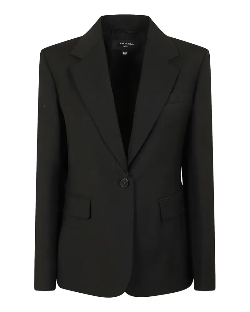 Max Mara single-breasted notched-lapel blazer - Schwarz Schwarz