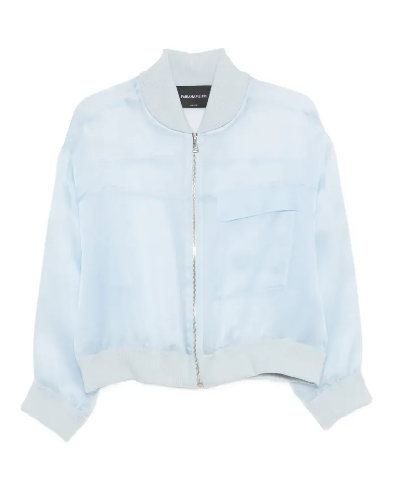 Fabiana Filippi pocket bomber jacket - Blau Blau