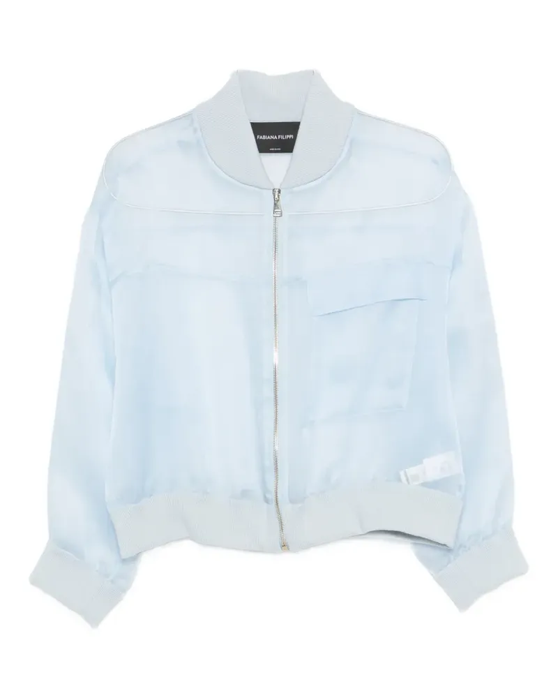 Fabiana Filippi pocket bomber jacket - Blau Blau