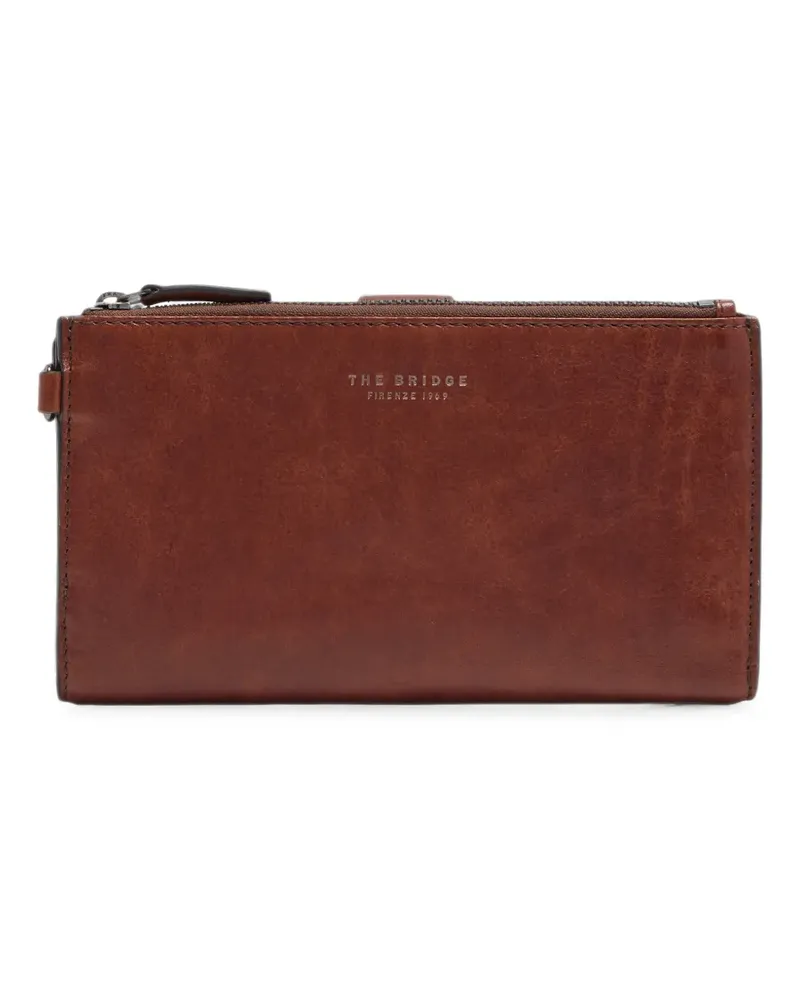 The Bridge Portemonnaie aus Leder mit Smartphone-Fach - Braun Braun