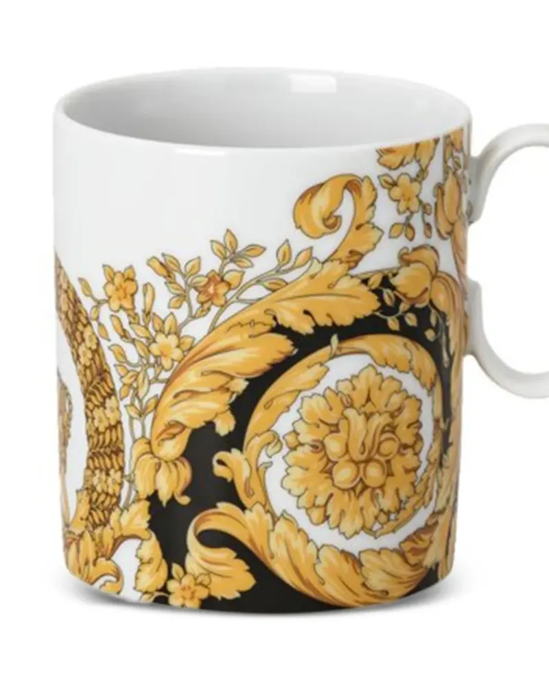 Versace Tasse mit Barock-Print - Weiß Weiß