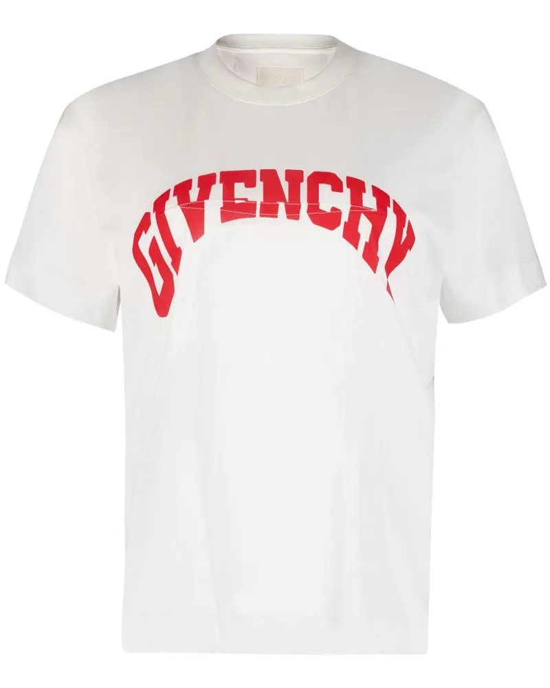 Givenchy T-Shirt mit Logo-Print Weiß