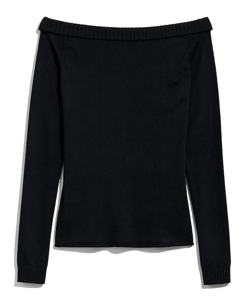 IRO off-the-shoulder ribbed-trim sweater - Schwarz Schwarz