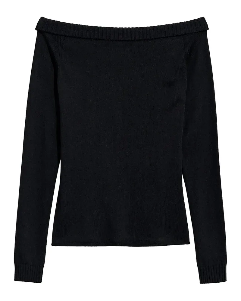 IRO Schulterfreier Pullover - Schwarz Schwarz
