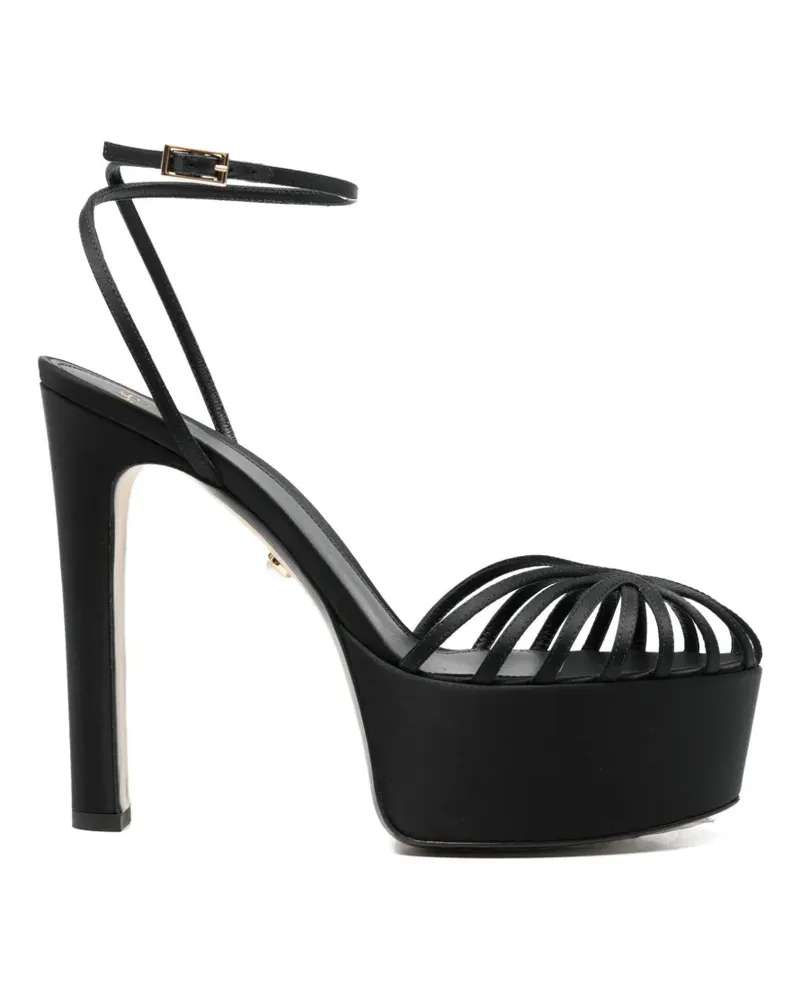 Alevì Eva platform strap sandals - Schwarz Schwarz