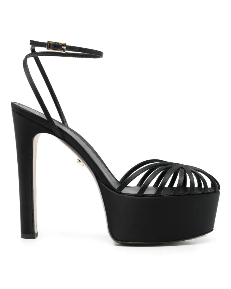 Alevì Eva Plateau-Sandalen - Schwarz Schwarz
