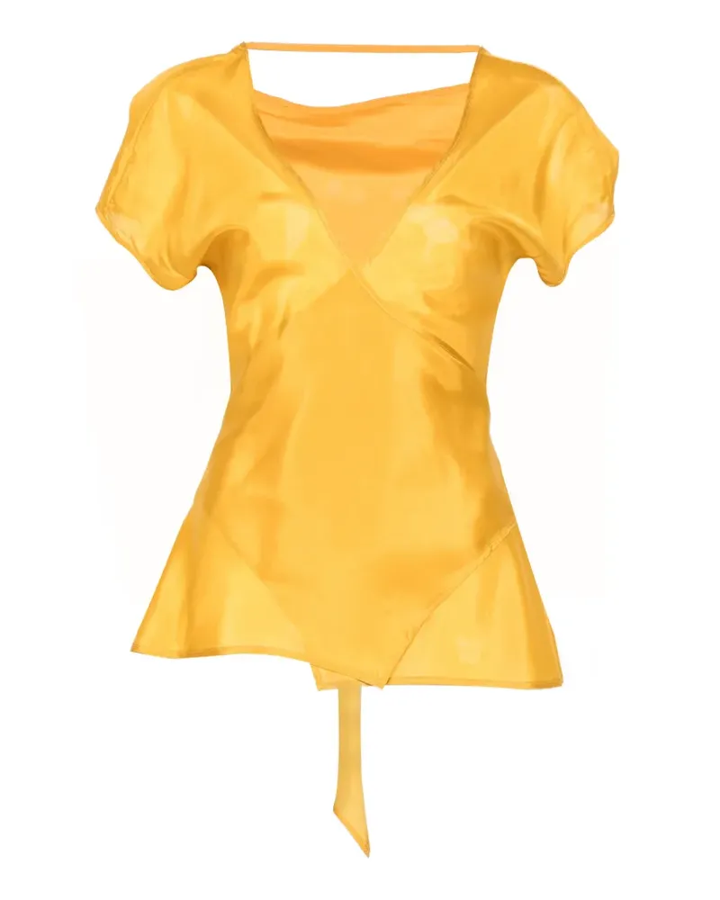 ..,merci V-neck blouse - Gelb Gelb