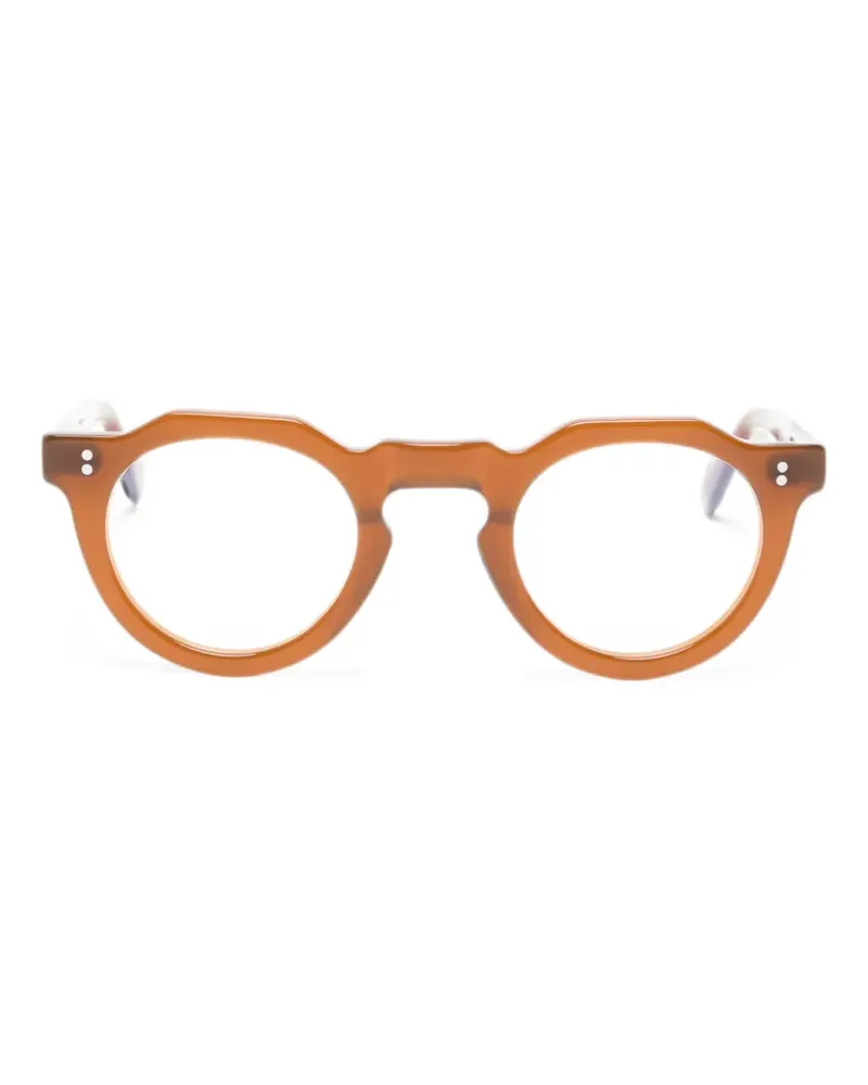 Lesca Pica Sonnenbrille mit geometrischem Gestell - Braun Braun