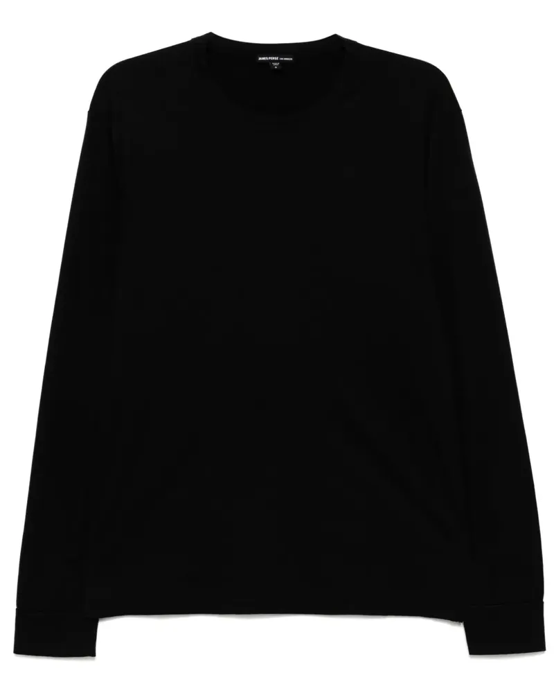 James Perse T-Shirt mit rundem Ausschnitt - Schwarz Schwarz