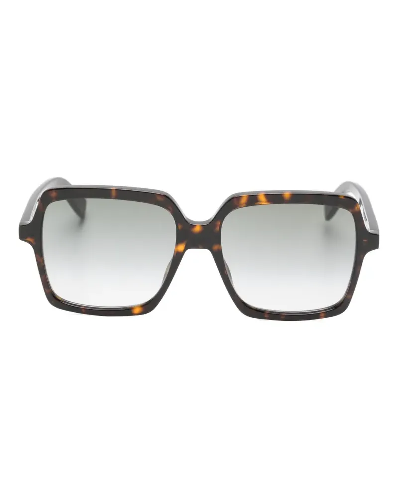 Saint Laurent Sonnenbrille mit eckigem Gestell - Braun Braun