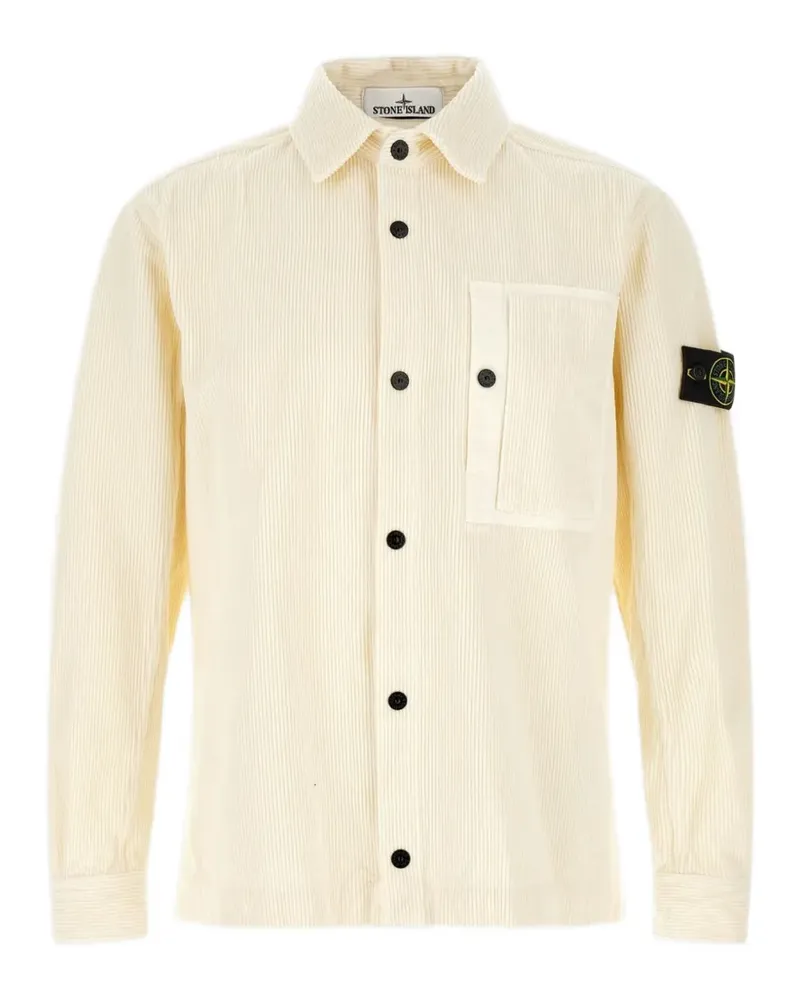 Stone Island 1200016 Hemdjacke aus Bio-Baumwolle - Nude Nude
